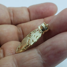 Load image into Gallery viewer, Authentic 10K Yellow White Real Gold Diamond Cut Globe Pendant Men Women 3 Sizes