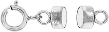 Load image into Gallery viewer, Sterling Silver Magnetic Clasp Converter for Necklaces Square Edge 4mm