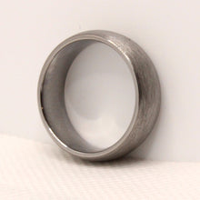Load image into Gallery viewer, Tungsten Carbide Domed Plain Smooth Simple Brushed Finish Wedding Band Ring 8mm