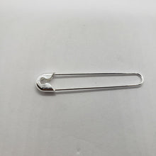 Load image into Gallery viewer, 925 Sterling Silver High Quality Safety Pin Charm Brooch or Earrings Made Italy