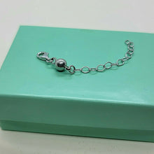 Load image into Gallery viewer, Sterling Silver Magnetic Ball Clasp Converter 6mm 2inch Extension 2 Pack