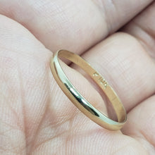 Load image into Gallery viewer, 2mm 10K Solid Yellow Gold Plain Knuckle Band Simple Ring Women Sizes 2 to 7.5