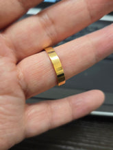 Load image into Gallery viewer, 14K Gold 4mm Men Women Flat Wedding Band Ring Yellow or White Gold Sizes 5~11