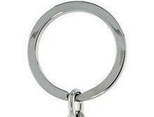 Load image into Gallery viewer, 33mm Butterfly Key Chain Crystal Key Ring Clear Pink Topaz color 3 1/2 in Long