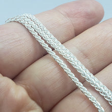 Load image into Gallery viewer, 925 Sterling Silver Spiga Wheat Chain Necklace Bracelet Men Women 2mm 7" to 30"