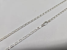 Load image into Gallery viewer, 925 Sterling Silver Solid Long Curb Link Chain Necklace Bracelet 3mm 7" to 30"