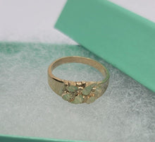 Load image into Gallery viewer, 10K Yellow Gold Baby Nugget Ring for Baby Kids Children Women Size 1 -7 Sizable