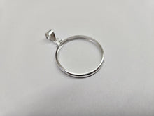 Load image into Gallery viewer, 925 Sterling Silver 50 Cent Half Dollar Coin Bezel 30mm Screw Top Coin Edge