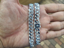 Load image into Gallery viewer, 925 Sterling Silver Miami Cuban Link Chain Domed Surface Bracelet 10mm