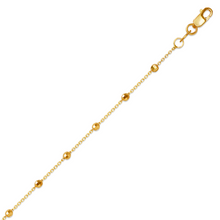 Load image into Gallery viewer, Authentic 14K Gold Stazione Bead Rolo Anklet or Bracelet