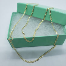 Load image into Gallery viewer, 10K Yellow Gold Hollow Cuban Curb Chain Link Necklace Bracelet 2mm 2.5mm 7"~30"