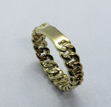 Load image into Gallery viewer, Authentic 10K Yellow Gold Fixed Chain Ring Quality Workmanship 5mm Size 6 to 10