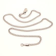 Load image into Gallery viewer, Stainless Steel Curb Link Chain Necklace 1/8 Inch Wide, Sizes 16-24 Inches