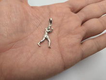 Load image into Gallery viewer, 925 Sterling Silver Boxer Pendant Antique Finished 1 (25mm) Inch Tall