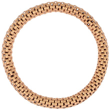 Load image into Gallery viewer, 925 Sterling Silver Flexible Textured Bracelet Rhodium or Gold Finish 7mm