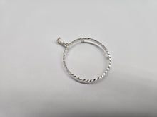 Load image into Gallery viewer, 925 Sterling Silver 1 oz Silver Round Coin Bezel 39mm Diamond Cut Prong Cut