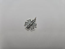 Load image into Gallery viewer, 925 Sterling Silver Star of Life Medical Alert Charm Pendant 3/4 (19mm) Inch