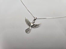 Load image into Gallery viewer, 925 Sterling Silver Large Rising Phoenix Necklace with 16-24 Inch Long Chain