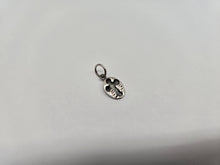 Load image into Gallery viewer, 925 Sterling Silver Budded Cross Carved Oval Pendant 1/2 Inch (13mm) Tall