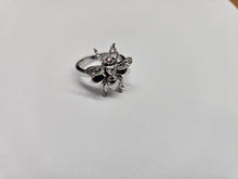 Load image into Gallery viewer, 925 Sterling Silver CZ Bee and Hearts Ring 5/8 Inch (16mm) Wide, Sizes 5 to 8
