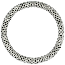 Load image into Gallery viewer, 925 Sterling Silver Flexible Textured Bracelet Rhodium or Gold Finish 7mm