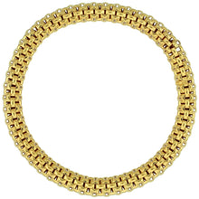 Load image into Gallery viewer, 925 Sterling Silver Flexible Textured Bracelet Rhodium or Gold Finish 7mm