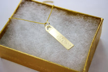 Load image into Gallery viewer, 14K Yellow Gold 'LOVE' with Heart Handmade Pendant with or without Rolo Chain