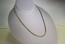 Load image into Gallery viewer, 10K Yellow Solid Gold CUBAN CHAIN Necklace for men and women 3.1mm/16"~30"