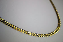 Load image into Gallery viewer, 10K Solid Yellow Gold CUBAN CHAIN Necklace for women men 4mm/16"~30"