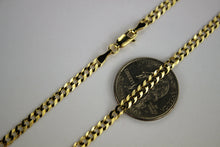 Load image into Gallery viewer, 10K Solid Yellow Gold CUBAN CHAIN Necklace for women men 4mm/16"~30"