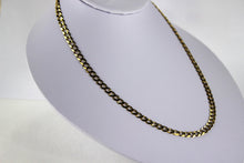 Load image into Gallery viewer, 14K SOLID GOLD Cuban Link Chain Necklace Bracelet for Men Women 2.6~5.0mm/16~30"