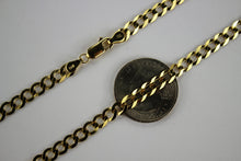 Load image into Gallery viewer, 14K SOLID GOLD Cuban Link Chain Necklace Bracelet for Men Women 2.6~5.0mm/16~30"