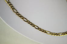 Load image into Gallery viewer, 10K REAL YELLOW GOLD 5.5mm Figaro Chain Pendant Necklace Bracelet 7" - 30"