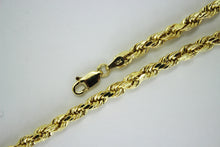 Load image into Gallery viewer, 10K Solid Yellow Gold Rope Chain 1.5MM ~ 6MM / 16" ~ 30" FOR MEN WOMEN