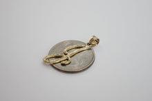 Load image into Gallery viewer, 14K Yellow Gold Initial Pendant Charm Diamond Cut for Everyone