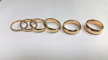 Load image into Gallery viewer, 10K Solid Yellow Gold Wedding Band Men Women 2mm ~ 6mm Size 5 ~ 13 Free Engraving