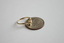 Load image into Gallery viewer, 14K Yellow Gold Heart Ring two hearts double hearts Girl Women Ladies