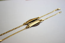 Load image into Gallery viewer, 14K Solid Gold ID bracelet for baby kids with Solid Cuban Link 5.5"