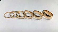 Load image into Gallery viewer, 10K Solid Yellow Gold Wedding Band Men Women 2mm ~ 6mm Size 5 ~ 13 Free Engraving