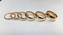 Load image into Gallery viewer, 14K Solid Yellow Gold Wedding Band Men Women 2mm ~ 7mm Size 5 ~ 13 Free Engraving