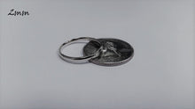 Load image into Gallery viewer, 10K Solid White Gold Wedding Band Men Women 2mm ~ 6mm Size 5 ~ 13 Free Engraving