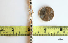 Load image into Gallery viewer, 925 Sterling Silver Box Chain Necklace Men Women 0.7mm ~ 4.6mm