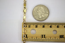 Load image into Gallery viewer, 10K Hollow Two Tone Gold Diamond Cut Cuban Chain 3.5mm