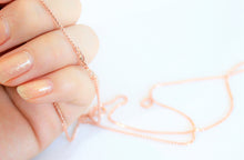 Load image into Gallery viewer, 14K Solid Rose Gold Franco Chain 1mm/16-24"