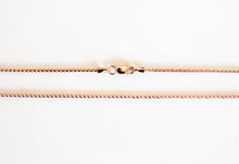 Load image into Gallery viewer, 14K Solid Rose Gold Franco Chain 1mm/16-24"