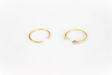 Load image into Gallery viewer, 14K Yellow Gold Adjustable Rings Set or One Piece with CZ (Ring Sizes 6.5-7.5)
