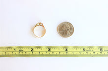 Load image into Gallery viewer, 10K Yellow Gold Alphabet Letter Initial Ring Diamond Cut