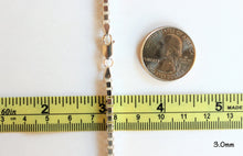 Load image into Gallery viewer, 925 Sterling Silver Box Chain Necklace Men Women 0.7mm ~ 4.6mm