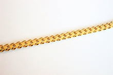 Load image into Gallery viewer, 10K Yellow Gold Hollow Miami 6.5mm Necklace Chain Bracelet