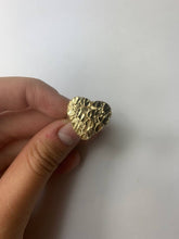 Load image into Gallery viewer, 10K Gold Heart Shape Nugget Ring